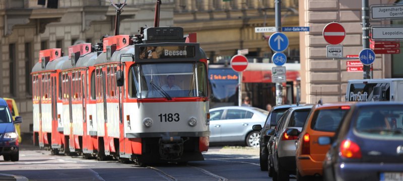 Joliot-Curie-Platz in Halle