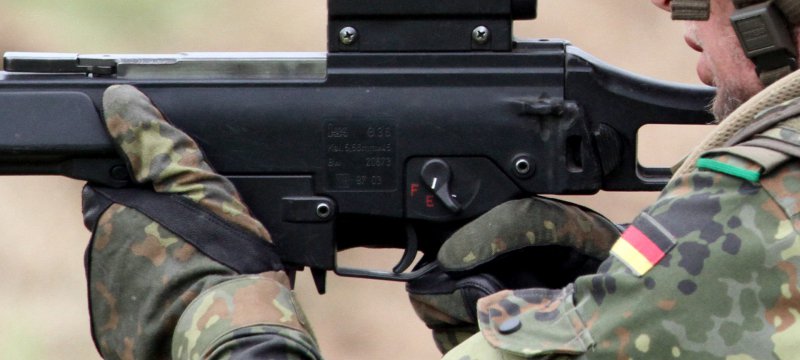 Bundeswehr-Soldat mit G36