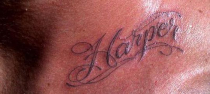 David Beckham zeigt Harper-Tattoo