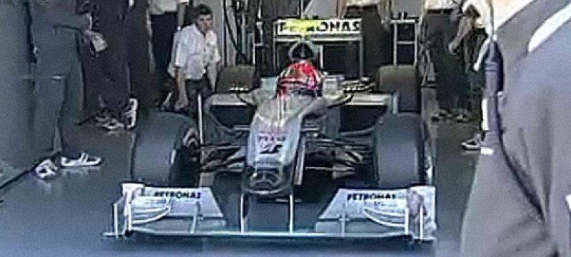 Michael Schumacher im Silberpfeil