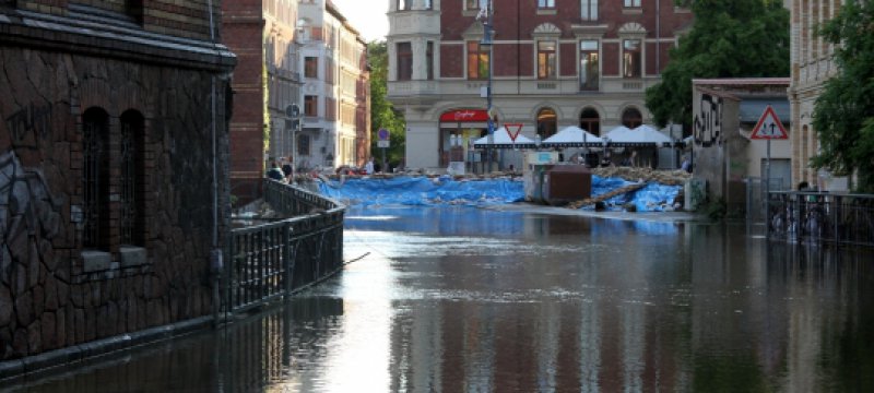 Hochwasser in Halle Saale