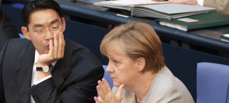 Philipp Rösler und Angela Merkel