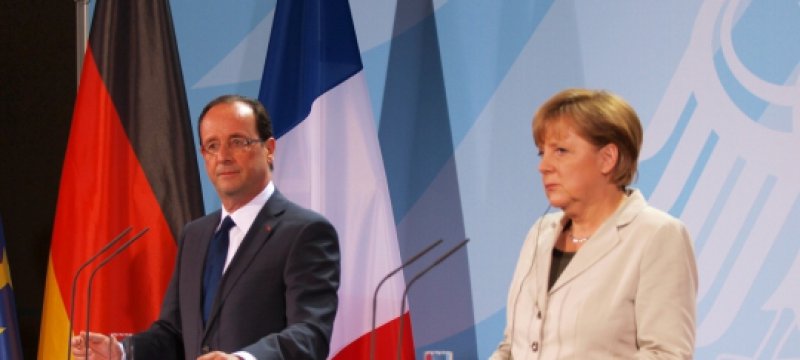 Pressekonferenz von Merkel und Hollande