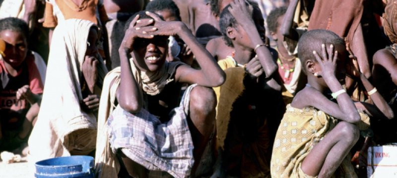 Hungernde Kinder in Somalia