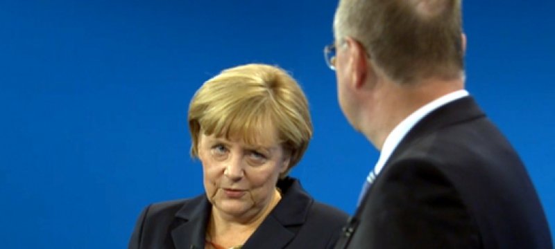 Angela Merkel und Peer Steinbrück beim TV-Duell
