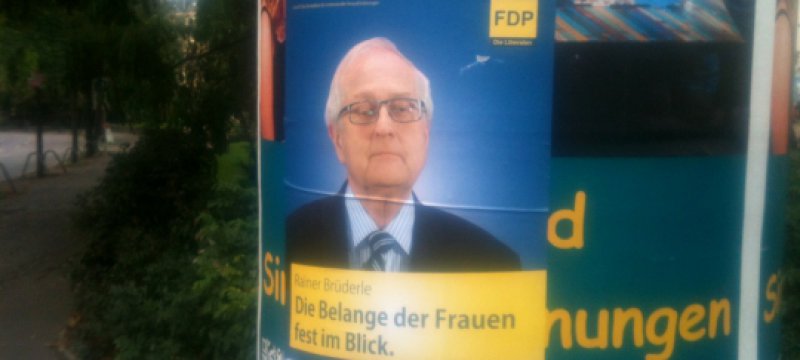 Spaßplakat für die FDP