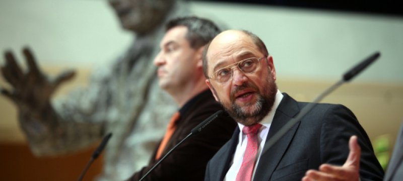 Markus Söder und Martin Schulz am 30.10.2013 im Willy-Brandt-Haus