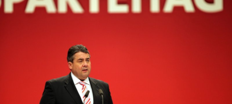 Sigmar Gabriel auf dem SPD-Parteitag in Leipzig am 14.11.2013