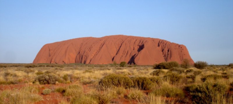 Uluru Ayers Rock im Outback von Australien