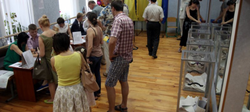 Wahllokal in Kiew am 25.05.2014