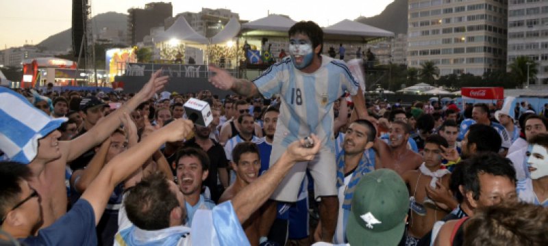 Fans aus Argentinien bei der Fußball-WM 2014