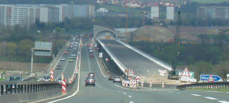 Bundesautobahn A4 Abfahrt Jena-Goeschwitz