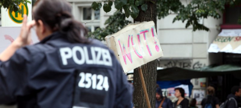 Polizei in Berlin-Kreuzberg Archiv