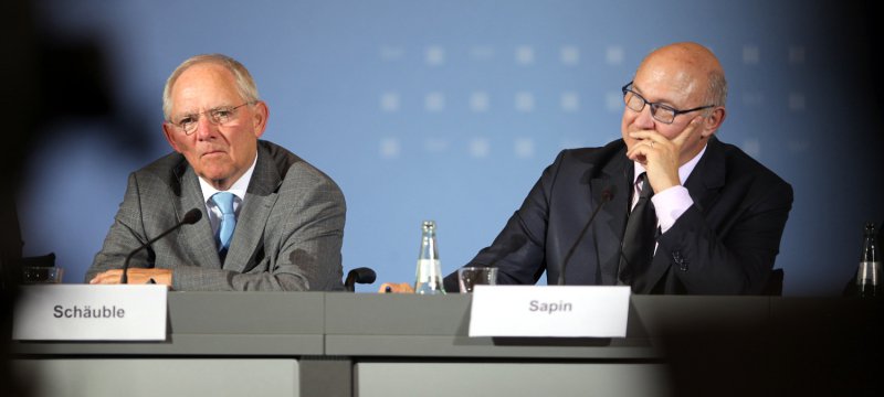 Wolfgang Schäuble und Michel Sapin am 20.10.2014