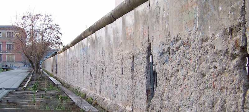 innerdeutsche Mauer, Niederkirchnerstraße in Berlin