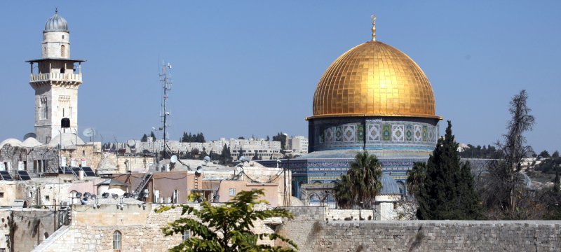 Tempelberg mit Felsendom in Jerusalem