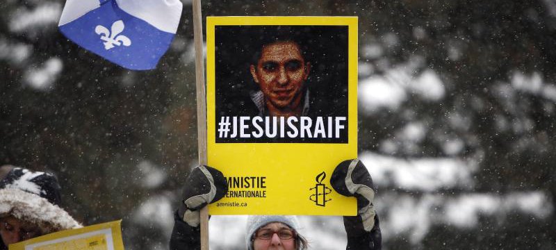 Protest für Raif Badawi