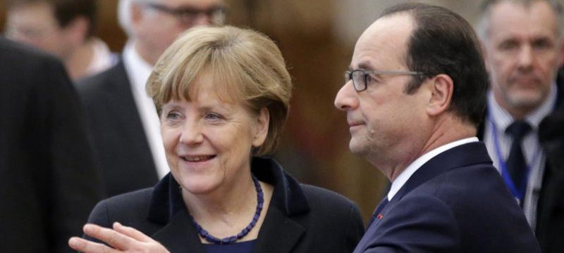 Merkel und Hollande in Minsk