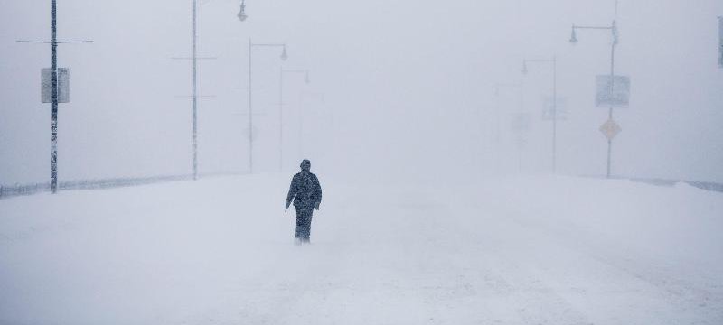 Marsch durch Eis und Schnee