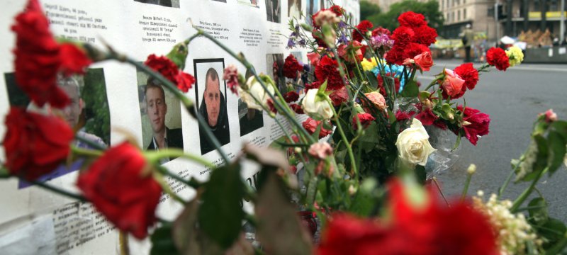 Gedenken an die Opfer der Unruhen in Kiew