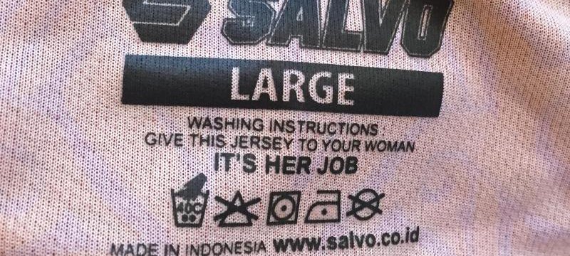 Frauenfeindliche Waschanleitung