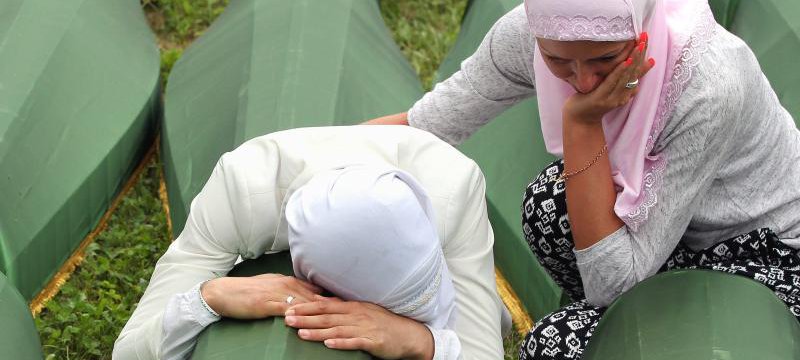 Trauer in Srebrenica