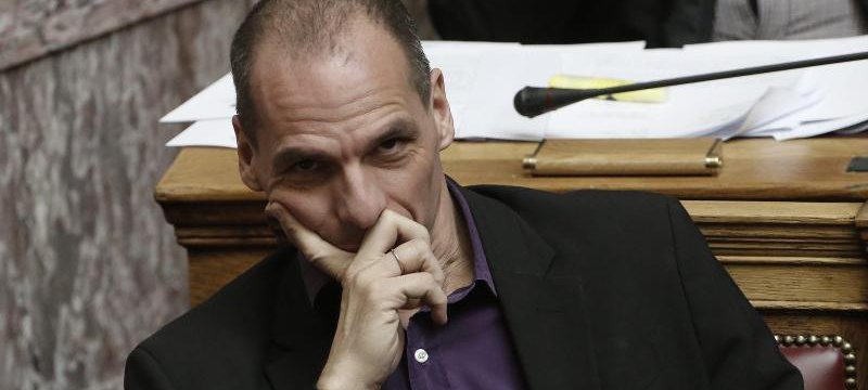 Varoufakis im griechischen Parlament