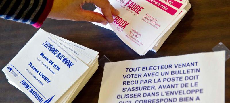 Zweite Runde der Départementswahlen in Frankreich