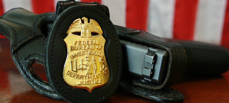 FBI Marke und Pistole