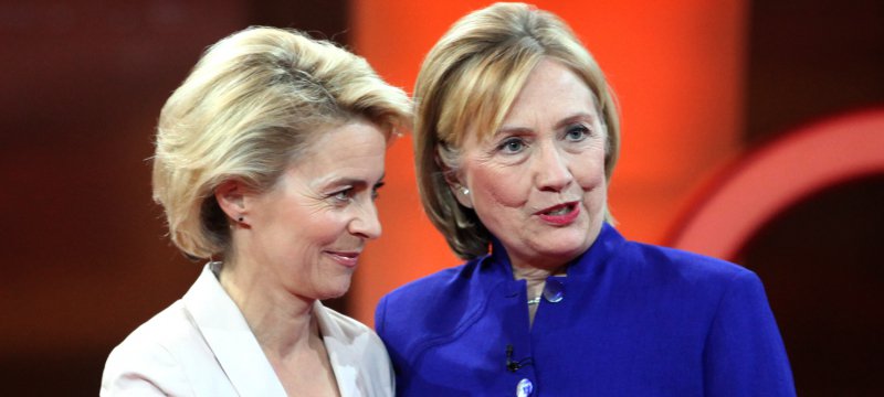 Hillary Clinton und Ursula von der Leyen