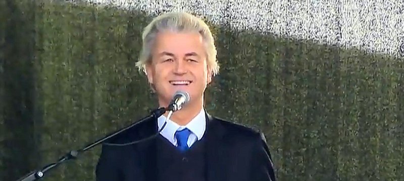 Geert Wilders am 13.04.2015 bei Pegida-Demo