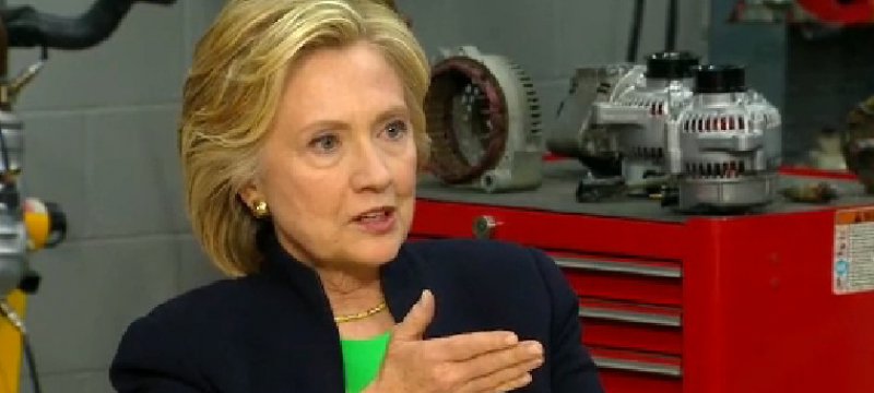 Hillary Clinton bei Wahlkampfauftritt am 14.04.2015