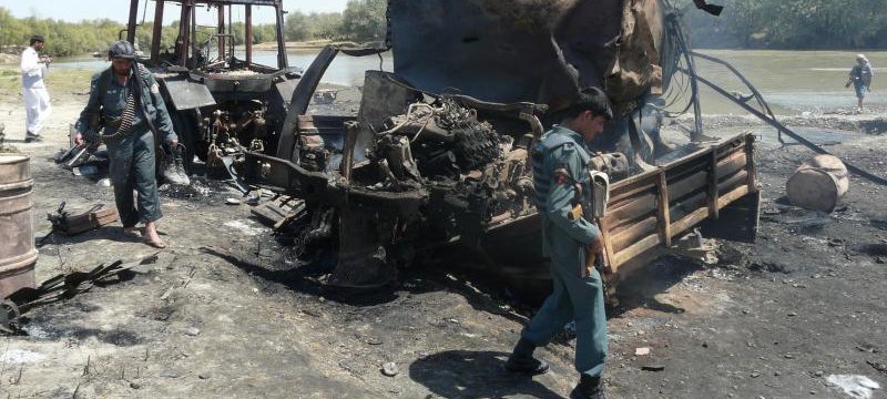 Bombenangrif auf Tanklaster in Kundus