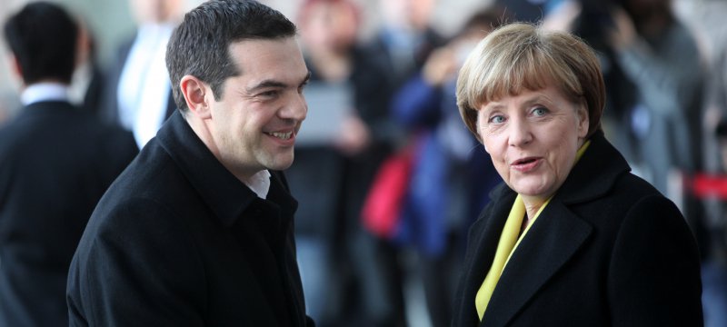 Alexis Tsipras und Angela Merkel