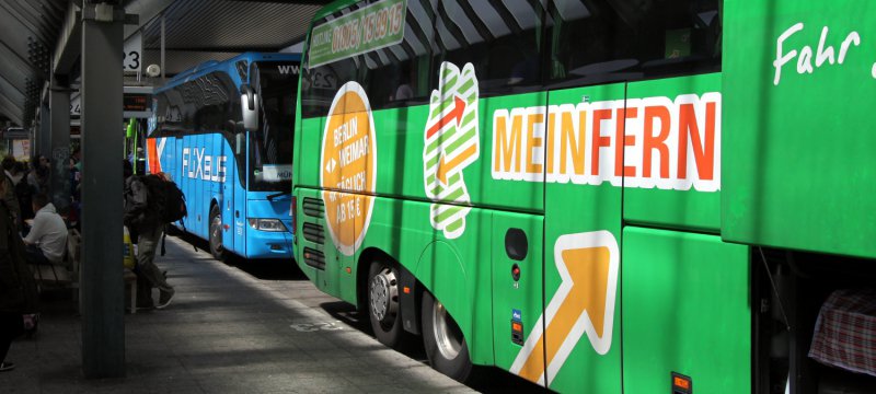 Fernbusse von Flixbus und MeinFernbus.de
