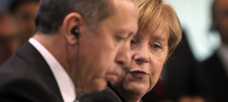 Recep Tayyip Erdogan und Angela Merkel am 04.02.2014