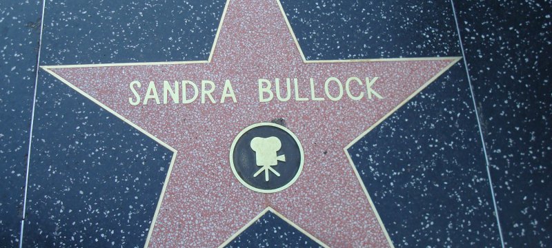 Sandra Bullocks Stern auf dem Walk of Fame