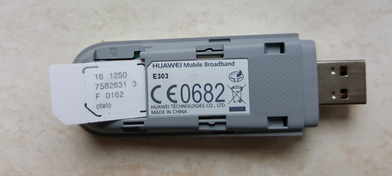 Huawei Internet Stick SIM Karte