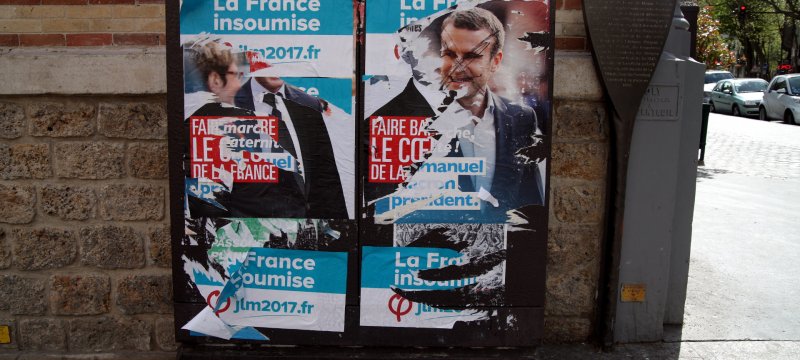 Wahlplakate in Frankreich 2017