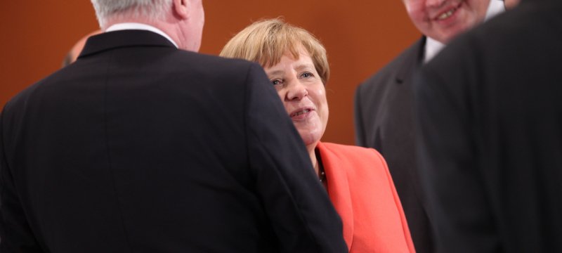 Horst Seehofer, Angela Merkel und Peter Altmaier