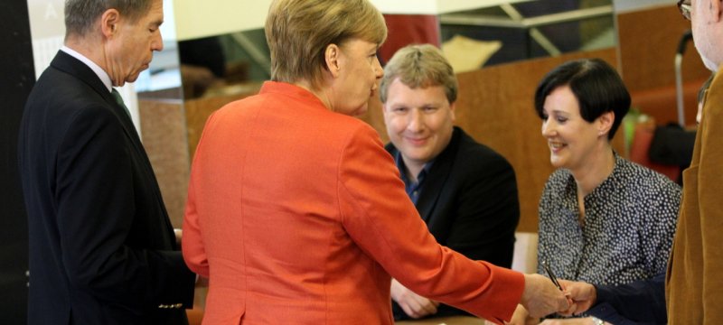 Angela Merkel bei der Stimmabgabe am 24.09.2017