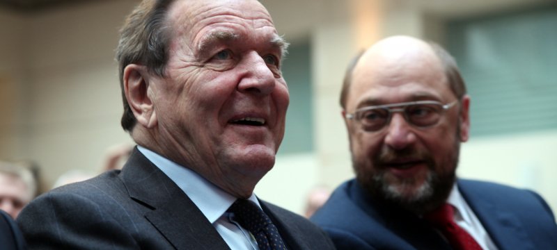 Gerhard Schröder und Martin Schulz