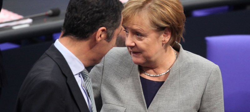 Cem Özdemir und Angela Merkel