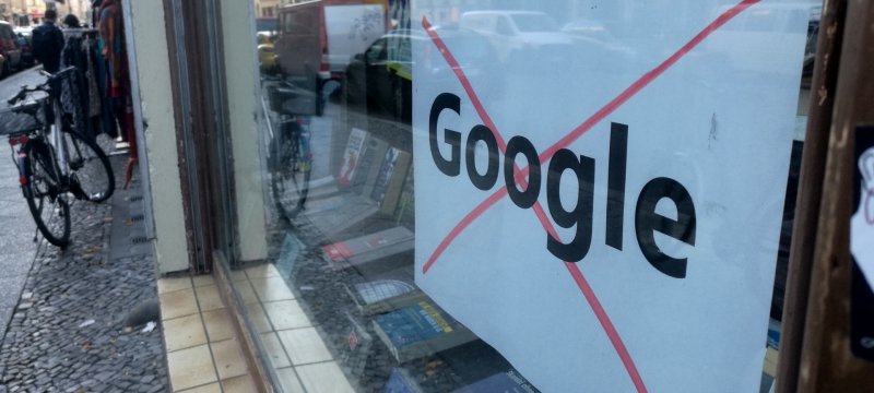Protest gegen Google