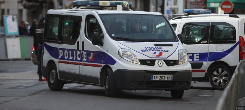 Französisches Polizeiauto