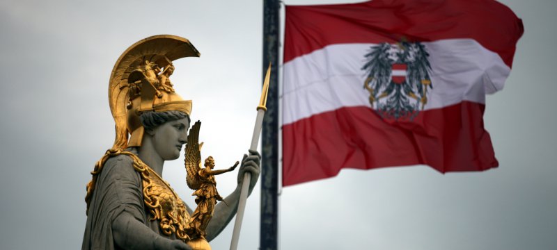 Fahne von Österreich