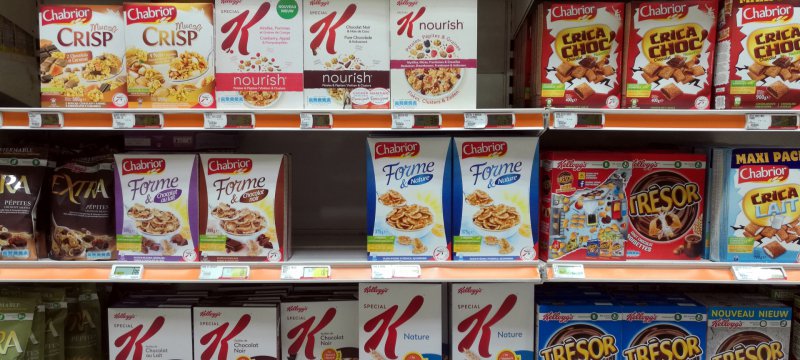 Cerealien im Supermarkt