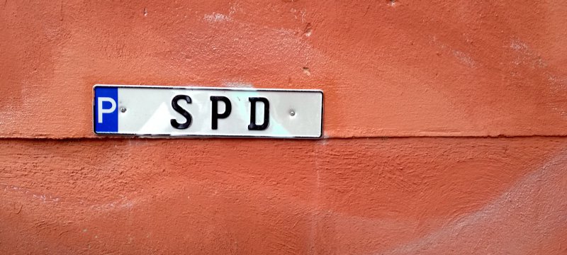 SPD-Parkschild