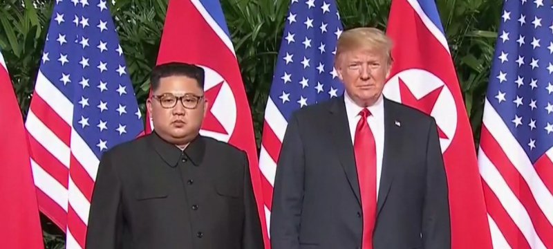 Kim und Trump am 12.06.2018