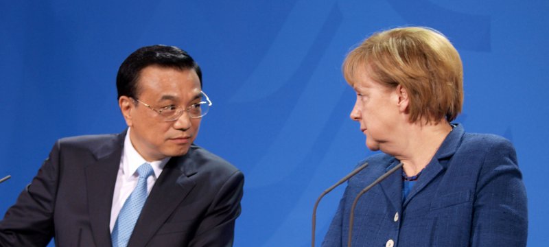 Li Keqiang und Angela Merkel am 26.05.2013 in Berlin